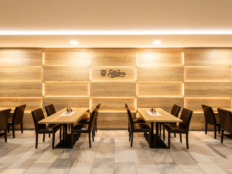 Interiér restaurace Hotelu Zetocha
